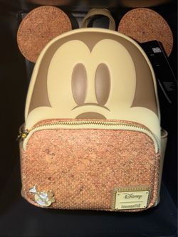Mickey Mouse pin board lounge fly backpack