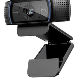 Logitech C920x HD Pro Webcam, Full HD 1080p/30fps Video Calling, Clear Stereo Audio, HD Light Correction, Works with Skype, Zoom, FaceTime, Hangouts, 