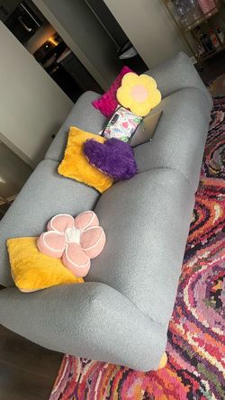 Loveseat and oversized chair