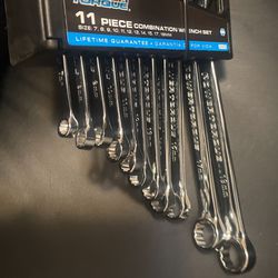 11 Piece Combination Wrench Set Lifetime Warranty 