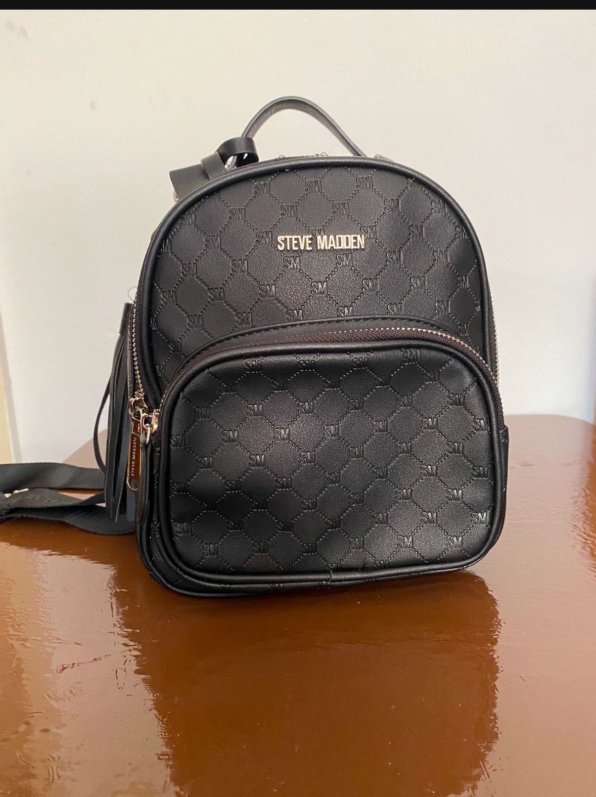 Black Steve Madden Mini Backpack