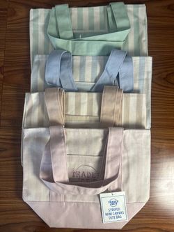 Trader Joe’s striped mini tote bag