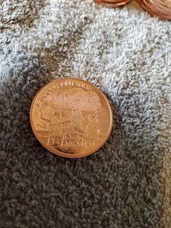 1 OZ COPPER ROUNDS  WRONG BUTTON
