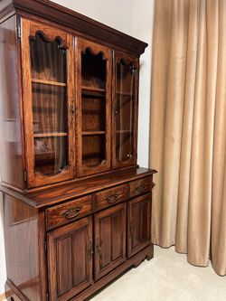 Antique China Cabinet Hutch