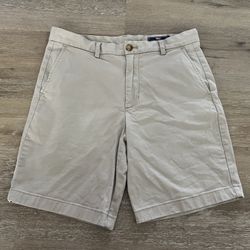 Vineyard Vines Shorts Mens 30 Beige Breaker Chino Travel Golf preppy Stretch  