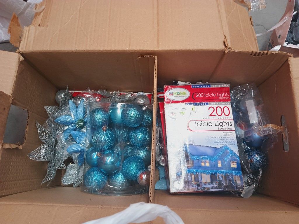 Blue Tree Decorations