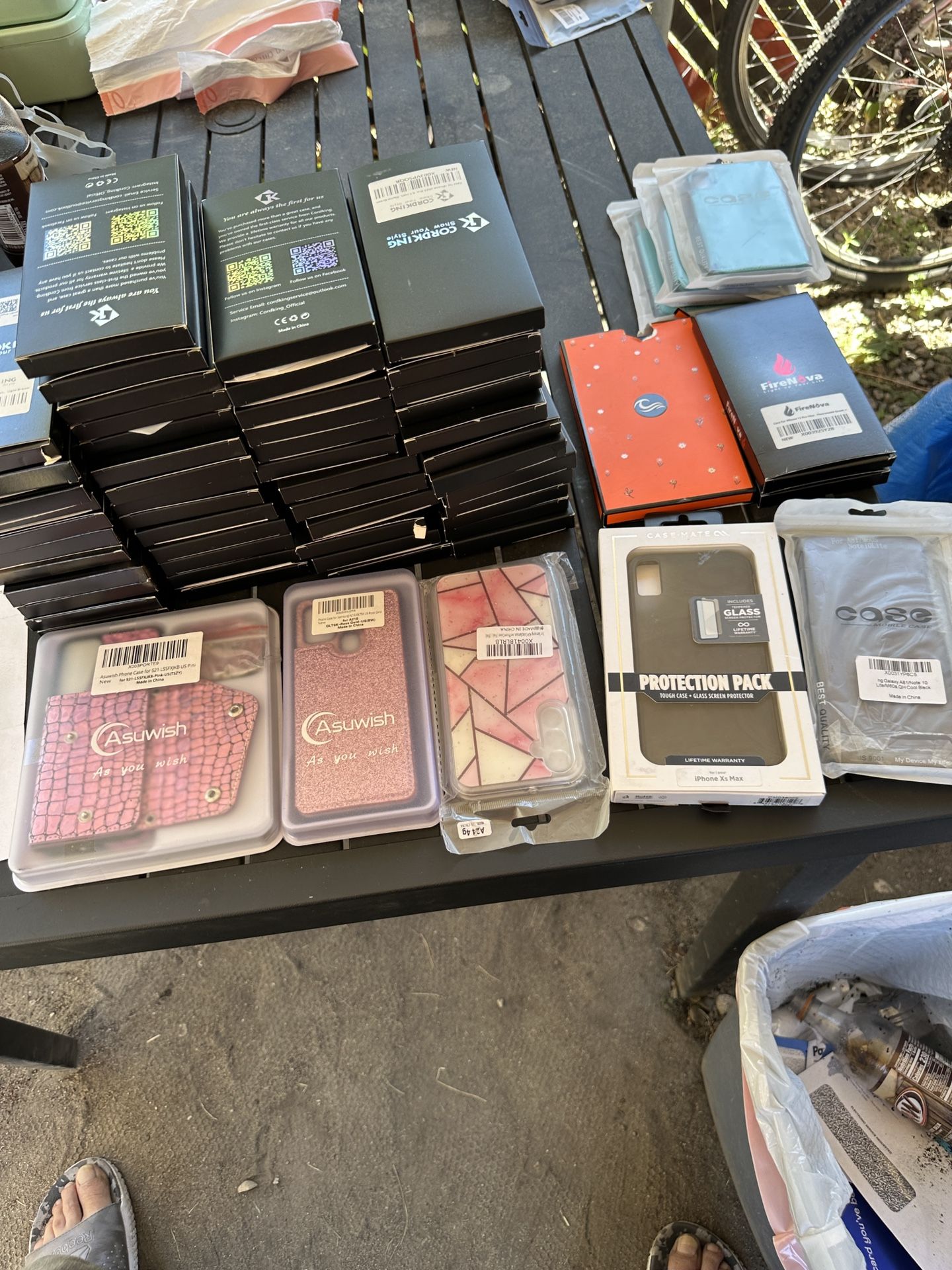 1 lot of 60 phone protector cases. Everything in the picture for $25