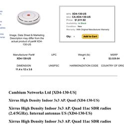 Xirrus 2 Gig Per Second WiFi 200 Devices
