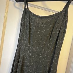 Black Sequin Vintage Dress 