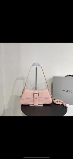 Pink Leather shoulder Bag 