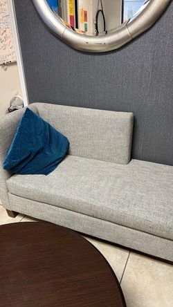Light Gray Fabric Corner Chaise Used