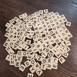 Individual Scrabble Letter Tiles, Authentic Scrabble Tiles, Scrabble Letters A to Z, 144 pcs , washable, 0.75x0.75inch