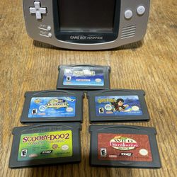 Nintendo Game Boy Advance GBA Console AGB-001 - Silver - GOOD 