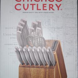 18 Piece Chicago Cutlery Knife Block