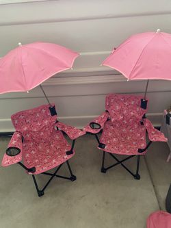 Toddler Camping Chairs W/ Umbrellas