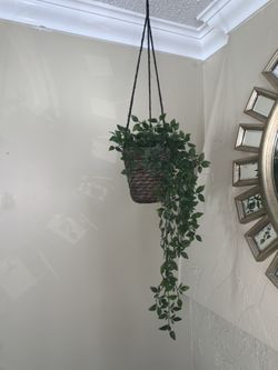 Hanging fake plant