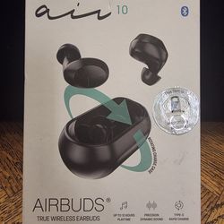 Air 10 Airbuds True Wireless Earbuds-Black