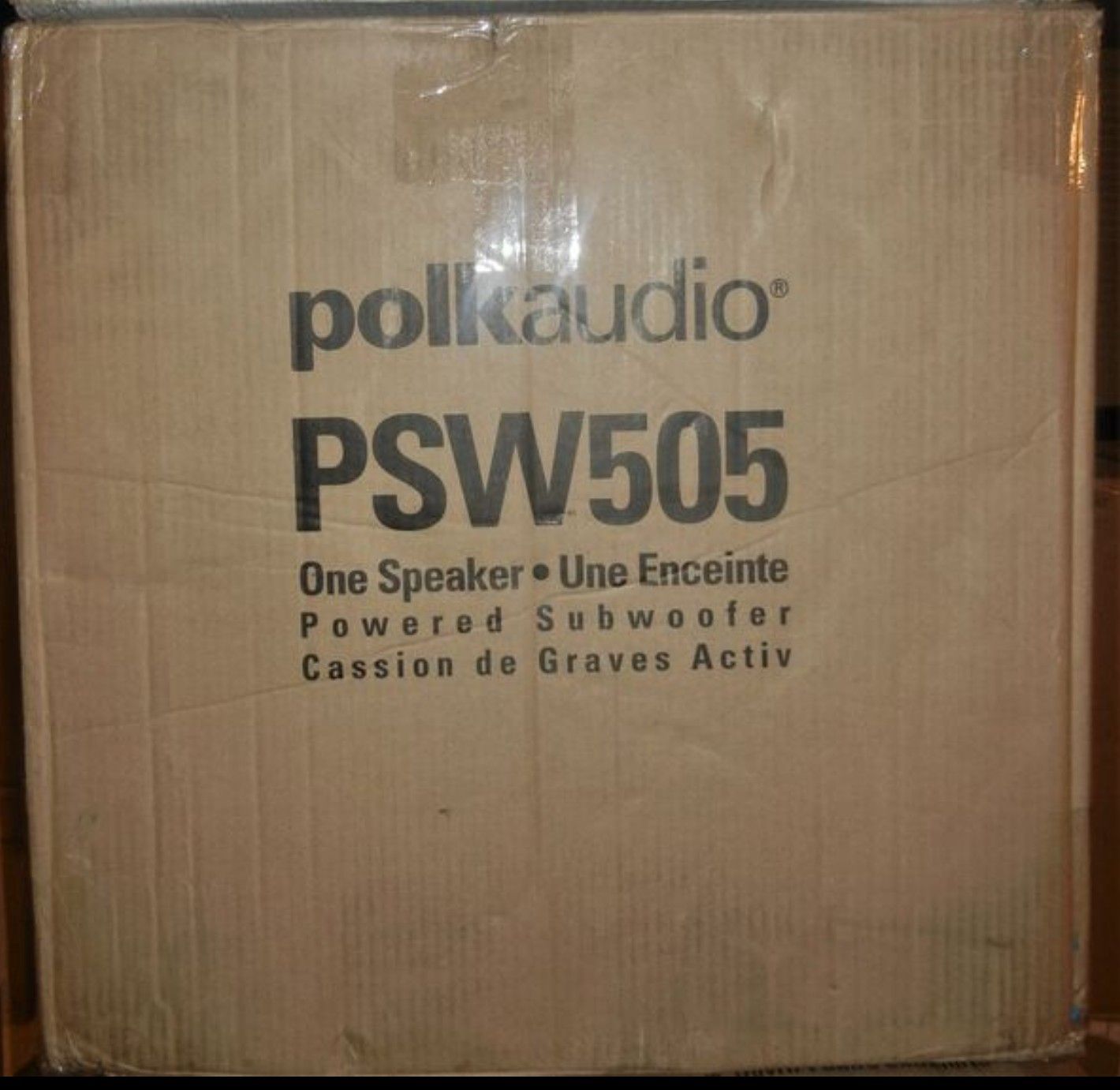New (open box) Polk Audio PSW505 12" 460-Watts Powered subwoofer (Black)