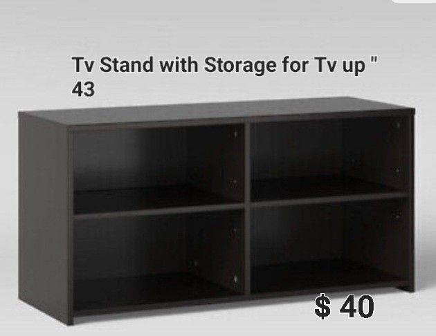 New Tv Stand With Storage For TV Up 43"