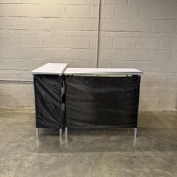Portable Double Bar Table Set