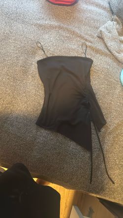 Black Flowy Tube Top