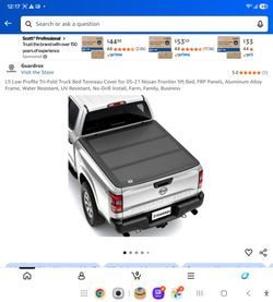 TRI- FOLD ALUMINUM TONNEAU COVER NISSAN FRONTIER