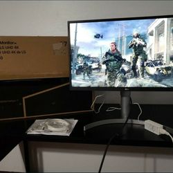 Gaming Monitor 27" 4K UHD, IPS, HDR10, Radeon FreeSync Technology, 98% sRGB, Ergonomic Stand, 60Hz, 4Ms