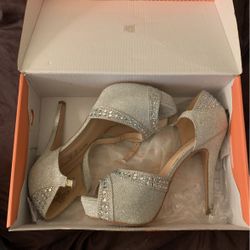 Silver Glam Heels