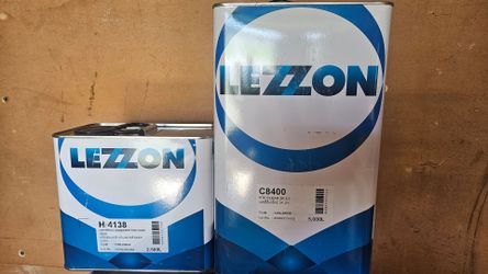 Lezzon C8400 HTE Clear 2K 2:1 Clearcoat 5L & H-4138 Universal Hardener 2.5L Kit