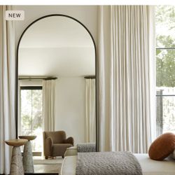 Almost New Lulu & Georgia Idris 80” H x 40” W Full Length Mirror (black) 