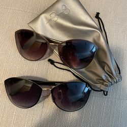 Jessica Simpson Set Of 2 Sunglasses No Scratches Lightweight Porch Pickup