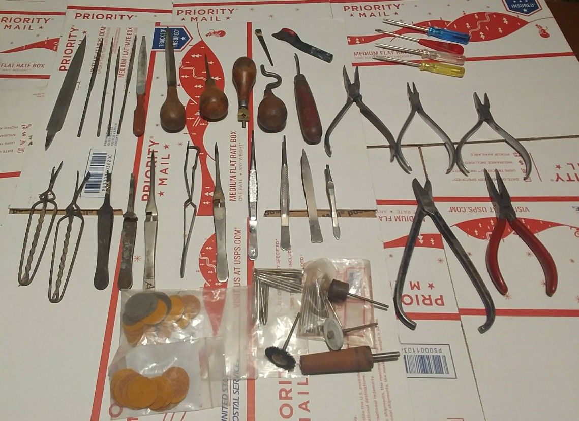 Lot Of Over 30 Vintage jewelers tools
