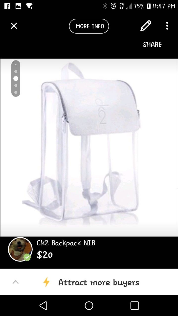 Calvin Klein Clear Backpacks