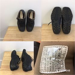 Skechers Black Leather Comfort Shoes Men’s  8.5