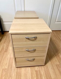 Nightstand drawers shelves