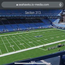 Seahawks Season Tickets | 4 Seats | 3rd Row Aisle