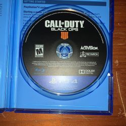 Call of Duty Black Ops 4 ps4