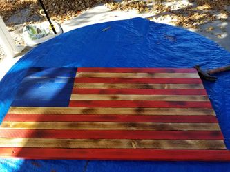 Rustic handmade flag