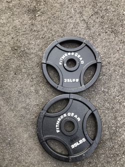 2-35lbs Olympic style weights