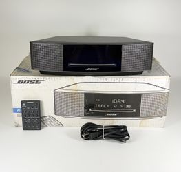 Bose Wave Music System IV Black CD Player/AM/FM Radio with Remote - 417788-WMS