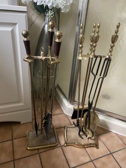 Brass Fireplace Pokers 