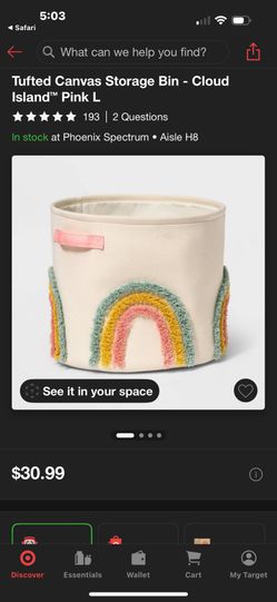 Rainbow bins For A Kids Room ,there Is 6 in Perfect Condition