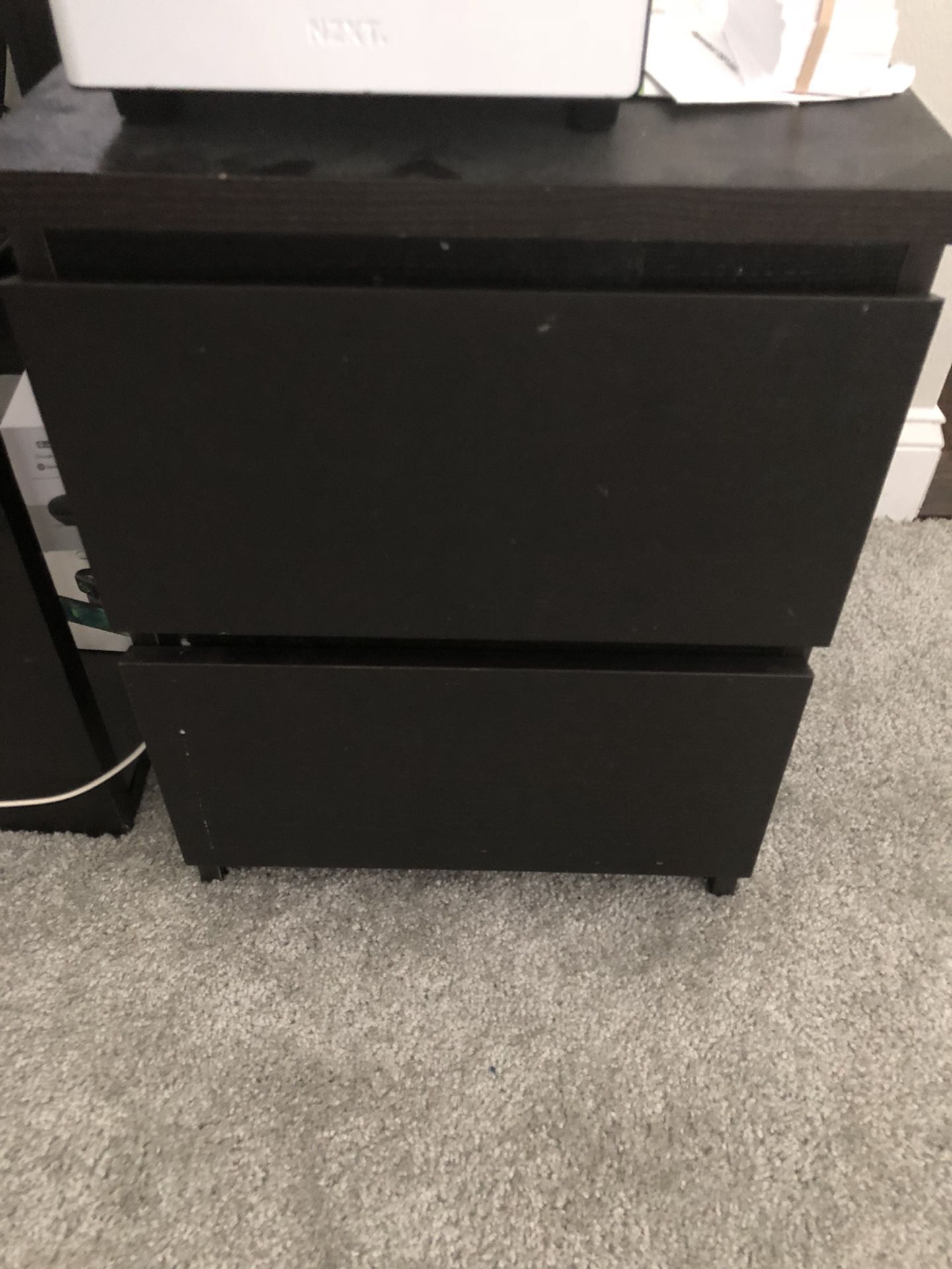 IKEA two drawer end table