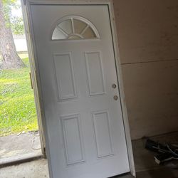 Exterior door 36x80 left swing used