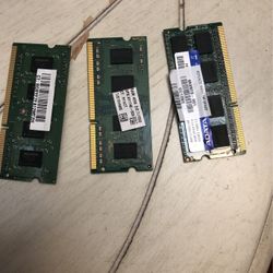 2x 4GB + 2GB DDR 3 Laptop Ram