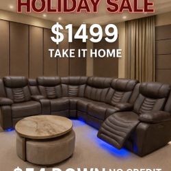 🎄 HOLIDAY SALE – LUXURY POWER RECLINING SECTIONAL 🎄
