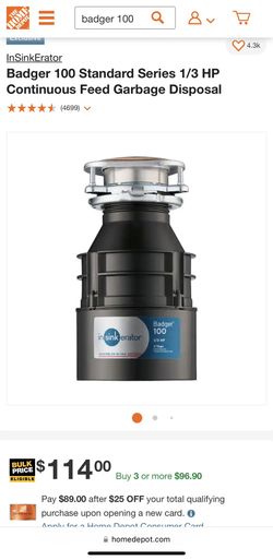 Brand New Garbage Disposal 