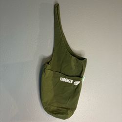 YOOGREEN Green Shoulder Bag for Men with Inner Pockets, Casual Solid Style