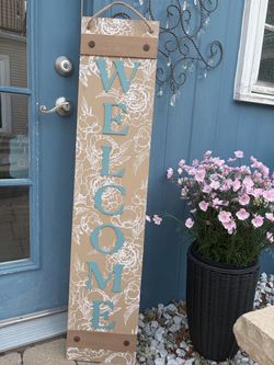 PRETTY TWO SIDED SIGN