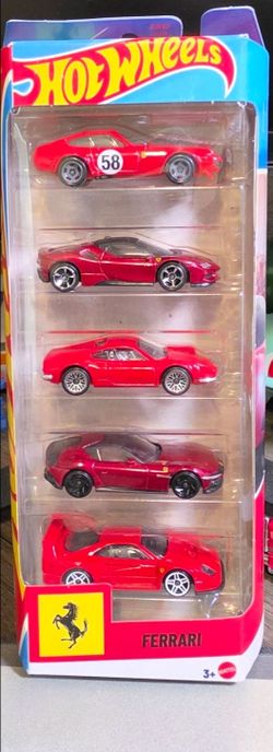 🔥Hot Wheels 2026 Ferrari 5-Pack - 5 Vehicles, Red🔥